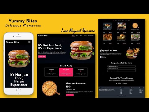 Restaurant Website Design Tutorial: HTML, CSS, and JavaScript Step-by-Step | Responsive Web Design