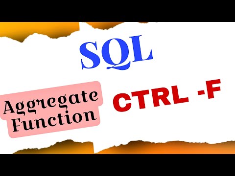Aggregate Function in SQL || SQL Tutorial for beginners in Tamil || #sql #sqlbasic #sqlforbeginners