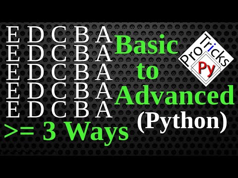 Python Pattern Program - Printing Character in Python | Square Pattern | Python Character Pattern 4