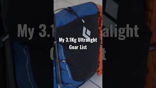 3.1kg/6.8lbs #ultralight Gear List for #hiking and #fastpacking #ultralightbackpacking #whatsinmybag