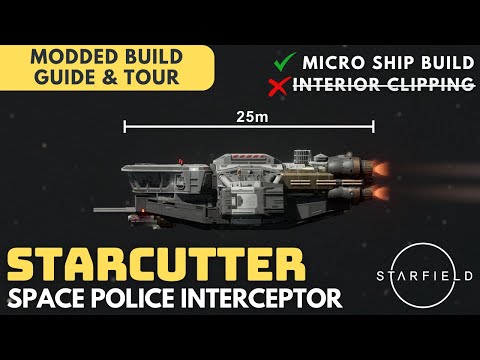 CT-4 Starcutter Interceptor | Drake Cutter Inspired Micro Ship - Class B | Starfield Ship Build