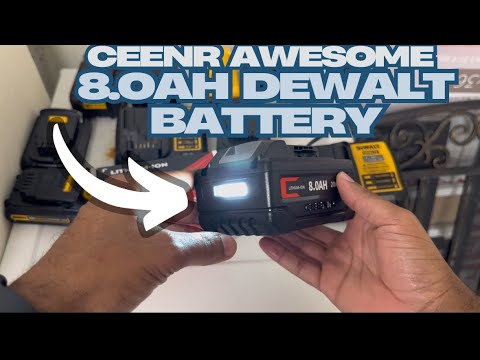 CEENR 8.0ah Dewalt battery review