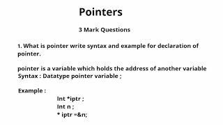 C++ Pointers Important Questions | #iipuc #computerscience #c++ #programming #scoremoreiics