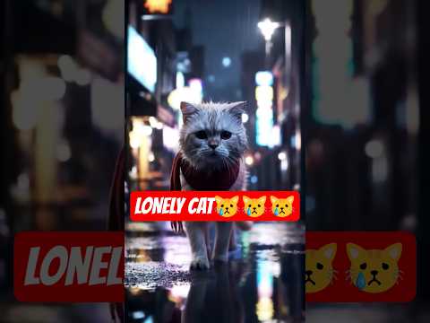 Lonely Cat 😿😿 #shorts #foryou #sadcat #cat #kitten #cats #catshorts