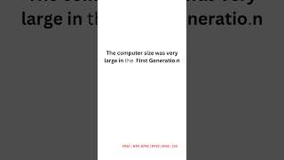 The first generation computer was very large #computer #shorts #short
