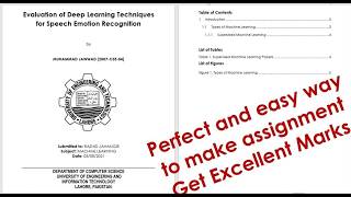 How to make assignment in MS Word | How to write assignment | how to make assignment for university