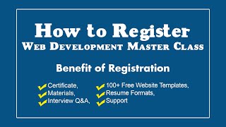 How to Registration for PHP Web Development Master Class | Aurosoft Technologies