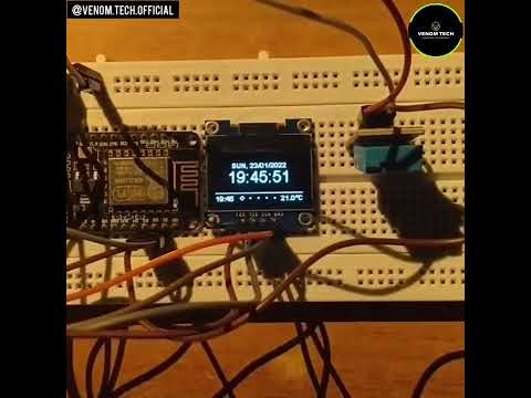 SMART CLOCK WITH ESP8266 #embeddedsystem #esp8266 #oleddisplay