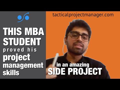 This MBA student proved his project management skills in an amazing side project