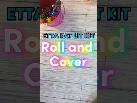 Etta Kat Lit Kit: Roll Say and Cover #earlyliteracy #sor #prek #kindergartenactivities