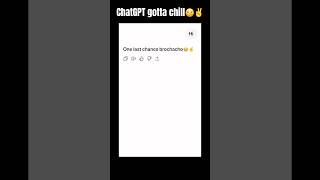 ChatGPT tweaks out💔 #shorts