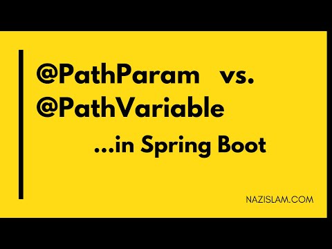 @PathParam vs @PathVariable in Spring Boot