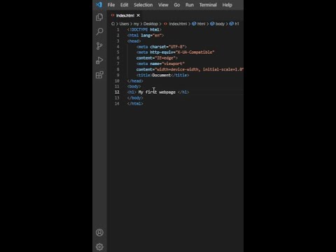 How to make first webpage in less than a minute