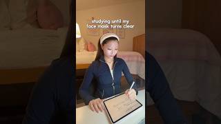 studying until my face mask turns clear‼️ #study #college #discipline #motivation #studytips#mindset