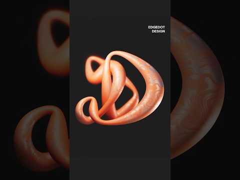 Abstract 3d lettering using Nomad Sculpt #ipadart #nomadsculpt #3dart #3dtypography #digitalart #3d