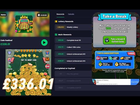 impossible Freecash Coin Festival Pusher £336.01 Game Offerwall