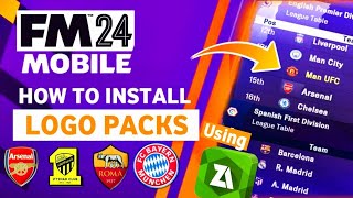 Football Manager 2024 Mobile Logopack Install Tutorial | How to Install Logopack in FM24 Mobile
