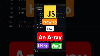 JavaScript Interview Question | flat() method | #javascript #javascriptinterview #frontend