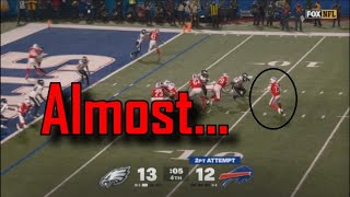 Josh Allen Missed Throw ends Miracle Comeback Attempt | Buffalo Bills Vs Philadelphia Eagles