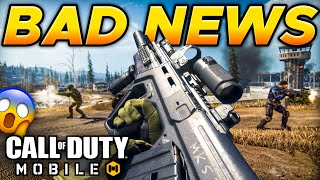 BAD NEWS For COD Mobile Fan's & Players !!