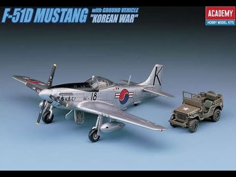 Academy 1/72 F-51D Mustang with Ground Vehicle # 2205