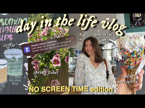 vlog: day in the life of a girl whose screen time is 53 minutes