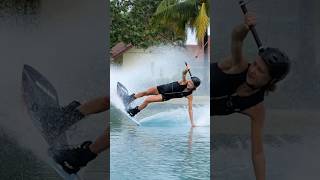 Defying gravity: activated💫 #wakeboard #wakeboarding #tailslide #cwcwakepark