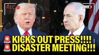 Trump KICKS OUT PRESS in DISASTER MEETING with Netanyahu