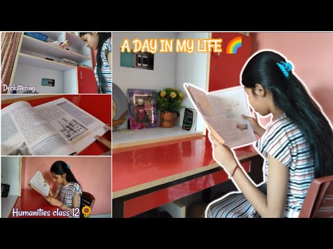 A first day of Class 12 *Humanities*✨A day with me🌈