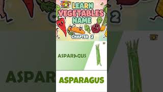 Asparagus Spelling for Kids | Learn Vegetables in English | Educational Shorts #vegetablenames