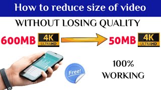how to reduce video size without losing quality | Malayalam | Easy Way |   v4u