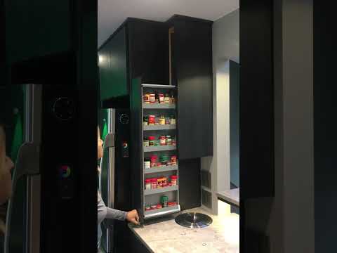 She loves the space efficiency and the accessibility and convenient access to her spices!