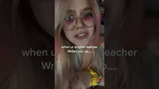 Humorous Take on English Teacher Discipline#EnglishTeacher #SchoolLife #StudentHumor