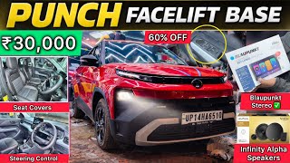 Tata Punch Facelift Base Model Modification With Price ✅ Tata Punch Pure Modified ₹30K Only