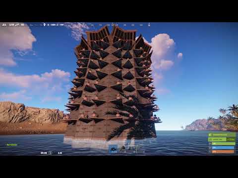 RUST DEV - Activating 190 AutoTurrets at once