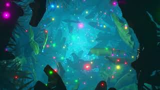 Flying through foliage and a dark jungle with lots | No Copyright VJ loop Video