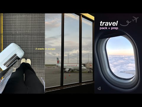 TRAVEL PREP & PACK | 3 weeks in europe ✈️ (carry on only)