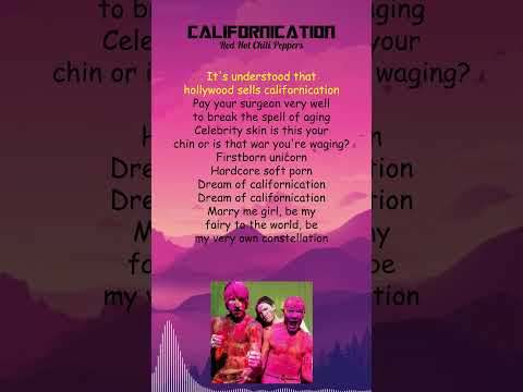 Red Hot Chili Peppers - Californication (Lyrics) #shorts