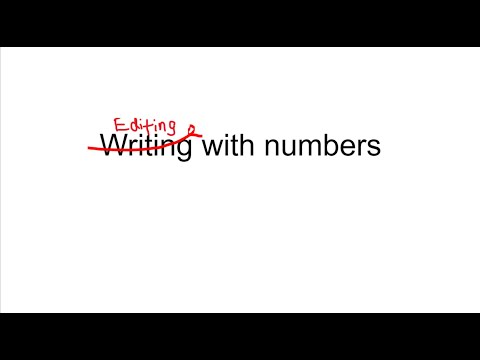 Editing With Numbers