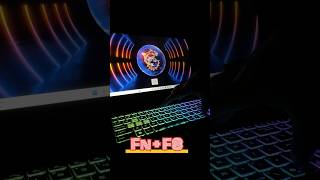 How to Turn On RGB Keyboard Lights in MSI Laptop | FN + F8 Shortcut #msilaptop #gaming #shortvideo