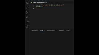 Python Math Placeholders #python #learn #coding #learning #programming #python3 #variables #strings