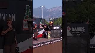 Gui Khury wins gold in Rivian Men’s Skateboard Vert at #XGamesSLC 2025 Presented by SONIC!