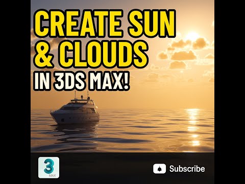 3DSMAX CORONA CREAT SUN AND CLOUDS