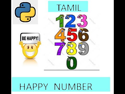 Happy number program using python in tamil | Programming in Tamil