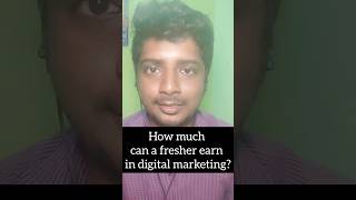How much can a fresher earn in digital Marketing?💥🔥 #digitalmarketingjob #shorts #youtubeshorts