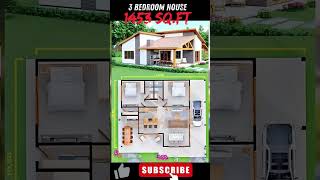 modern architecture 3 Bedroom 1453 SQ.FT house design #3bedroomhouse  #newhouse  #mordernhome