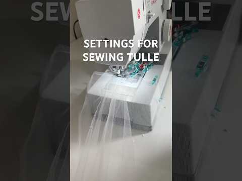 How to sew tulle | #sewingtutorial #sewing #sewingtips #sewingtulle #tulle