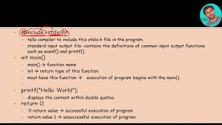 2-2|C programming|Theory of a Sample C Program|Hello World|Writing your first C program|Beginners