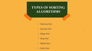 SORTING METHODS (Bubble Sort)