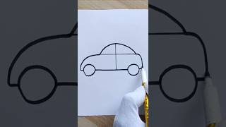Cute Things to Draw 03 | Car Drawing Easy #drawing #sketch #cute #car #simple #easy #tutorial #art